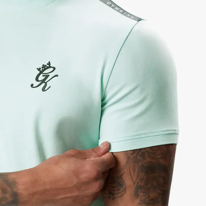 Gym King Taped Jersey Tee - Mint