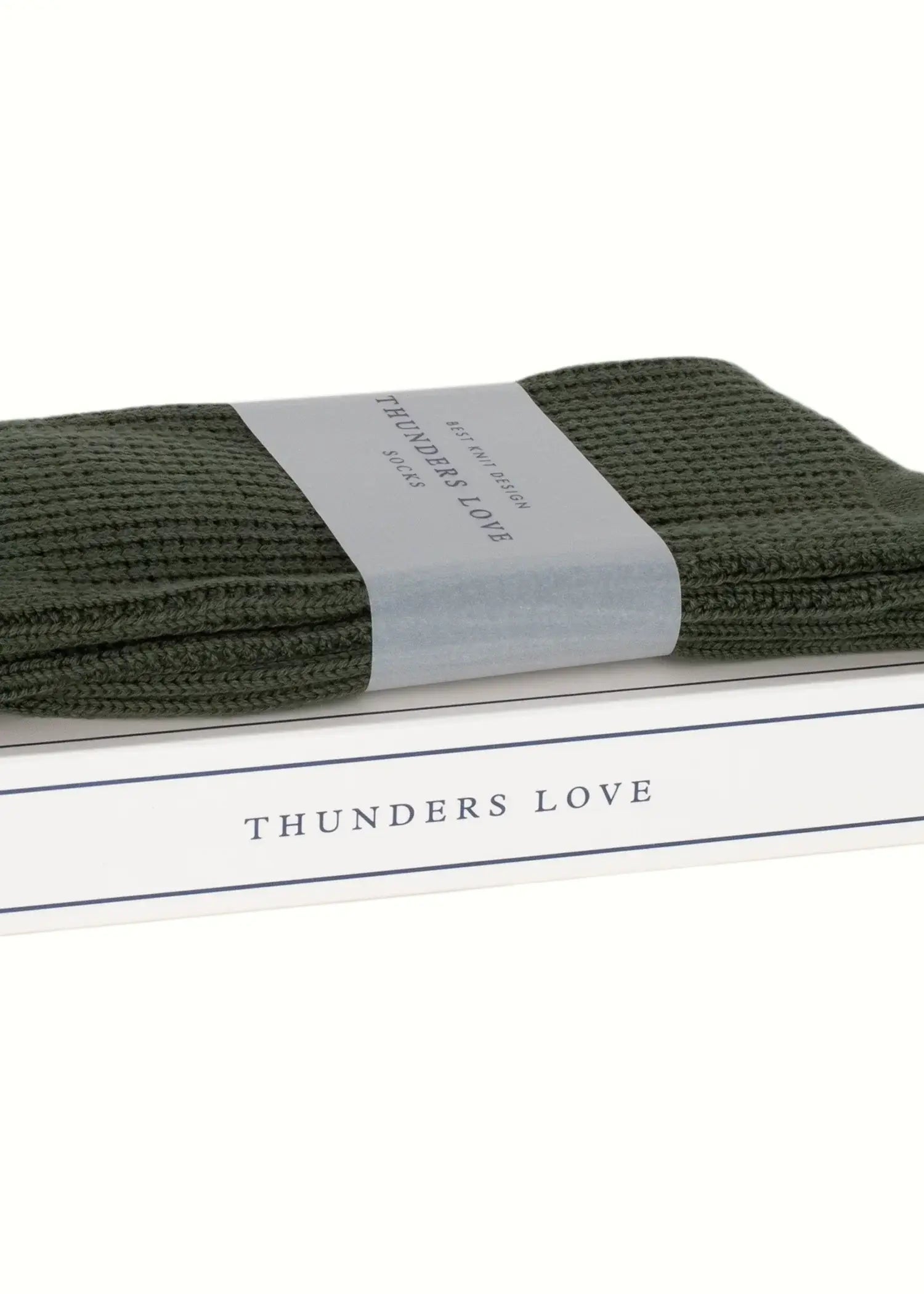 Thunders Love Green Socks | Egyptian Cotton Link Collection UK 6–11