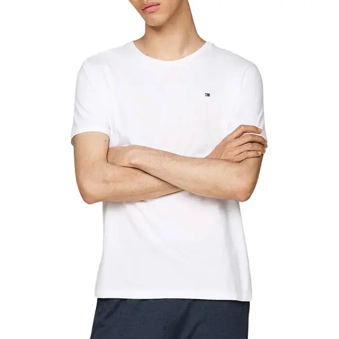 Tommy Hilfiger 3-Pack Signature Embroidery T-Shirts - Black/White/Grey