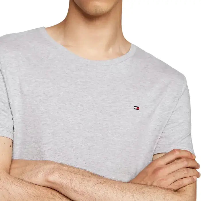 Tommy Hilfiger 3-Pack Signature Embroidery T-Shirts - Black/White/Grey