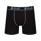 Pringle 3 Pack Men's Bamboo Boxers – Black with Yellow/Pink/WhiteLogo