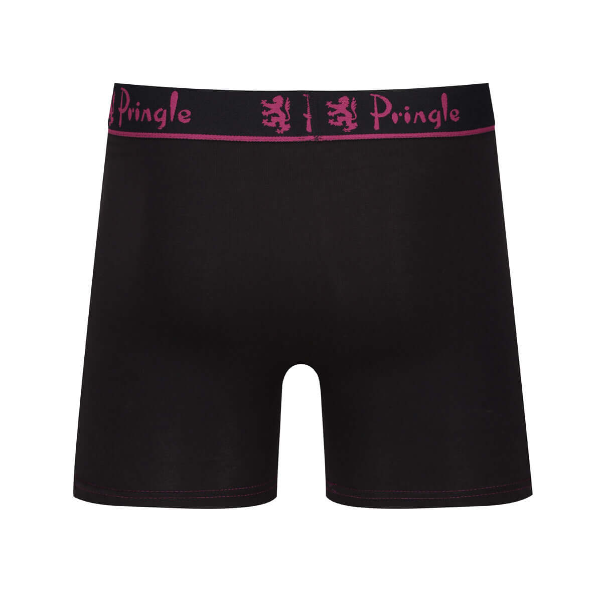 Pringle 3 Pack Men's Bamboo Boxers – Black with Yellow/Pink/WhiteLogo