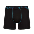 Pringle 3 Pack Men's Bamboo Boxers – Black with Red/Pink/Blue Logo