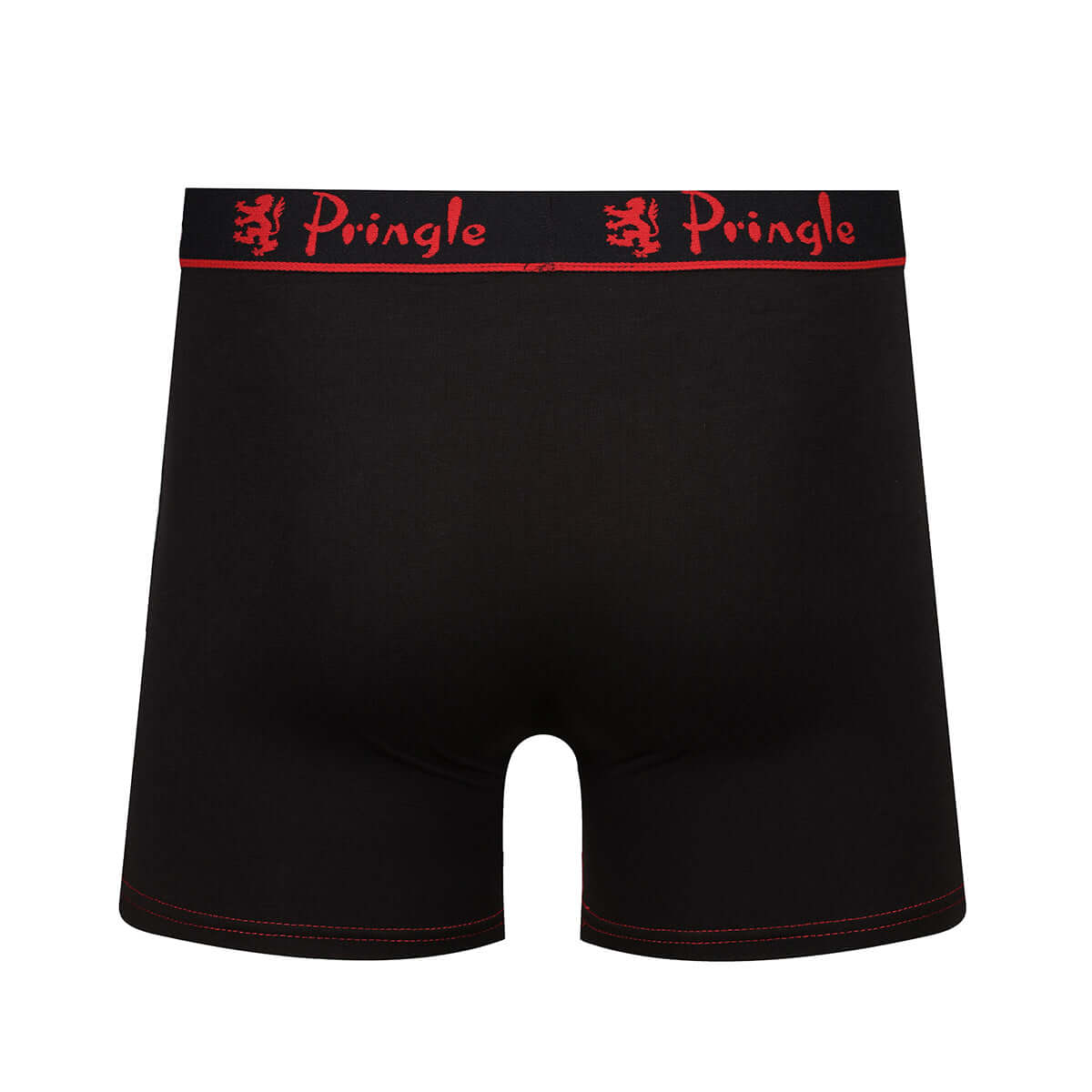 Pringle 3 Pack Men's Bamboo Boxers – Black with Red/Pink/Blue Logo