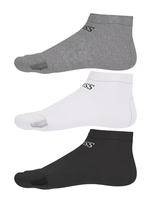 GUESS Sneaker Socks 3 Pack – Low Cut Cotton Blend | Sizes 39/42 & 43/46