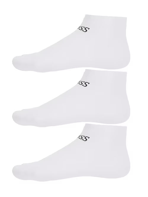 GUESS Sneaker Socks 3 Pack – Low Cut Cotton Blend | Sizes 39/42 & 43/46
