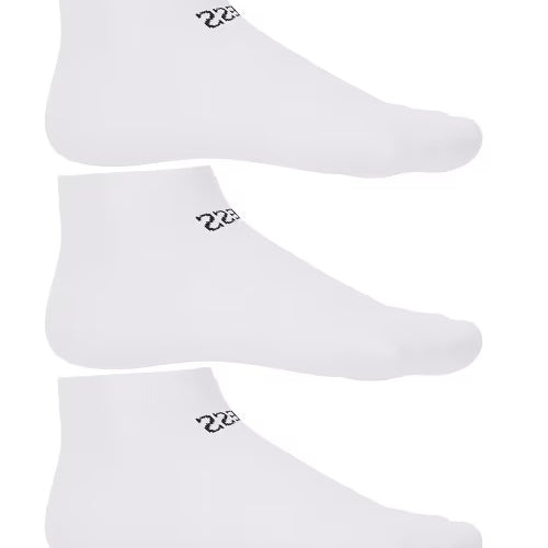 GUESS Sneaker Socks 3 Pack – Low Cut Cotton Blend | Sizes 39/42 & 43/46
