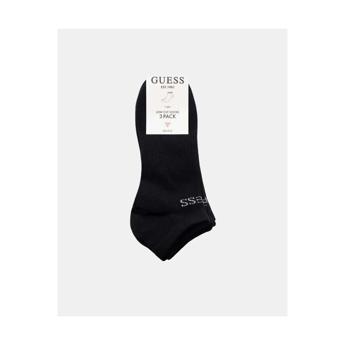 GUESS Sneaker Socks 3 Pack – Low Cut Cotton Blend | Sizes 39/42 & 43/46