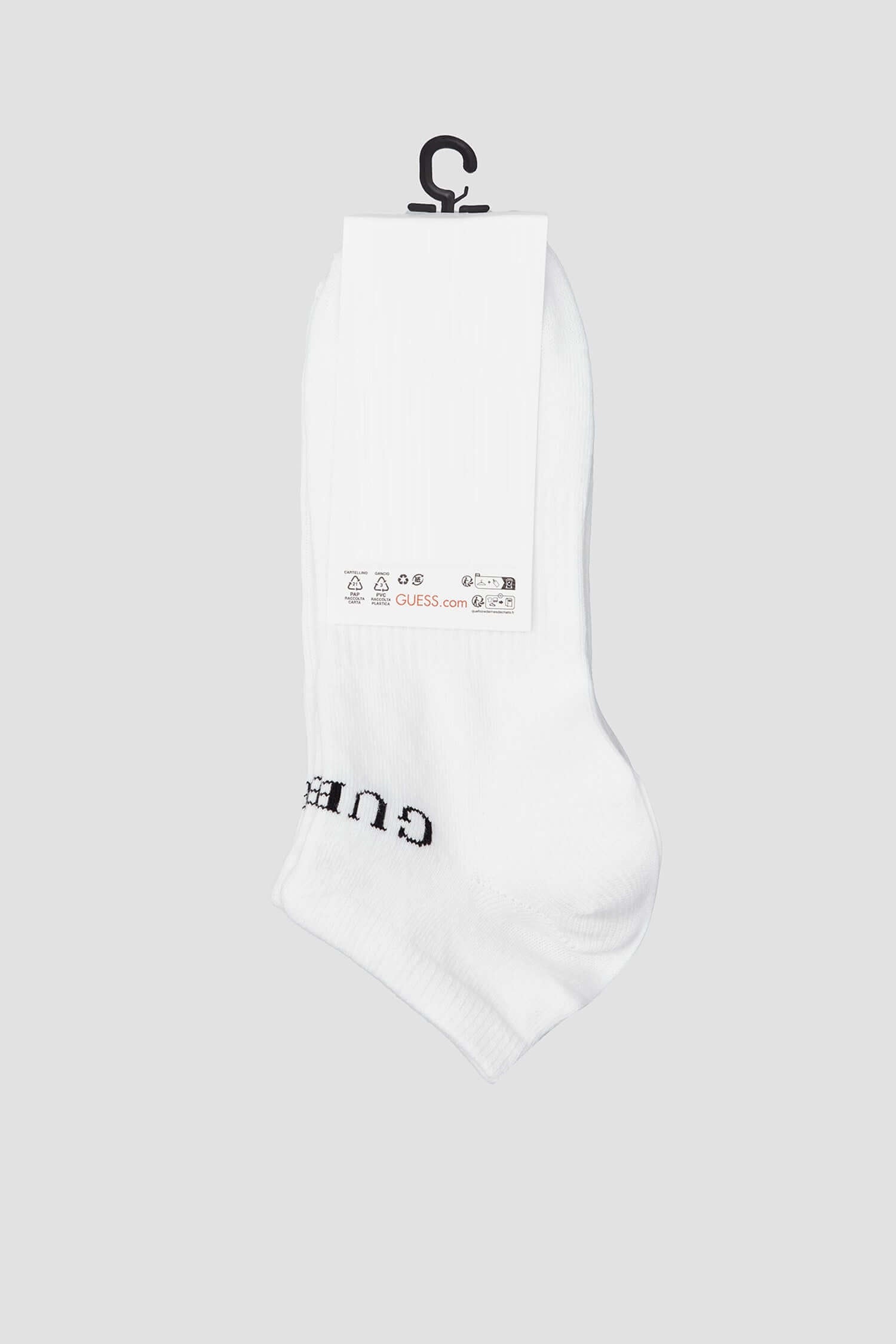 GUESS Sneaker Socks 3 Pack – Low Cut Cotton Blend | Sizes 39/42 & 43/46