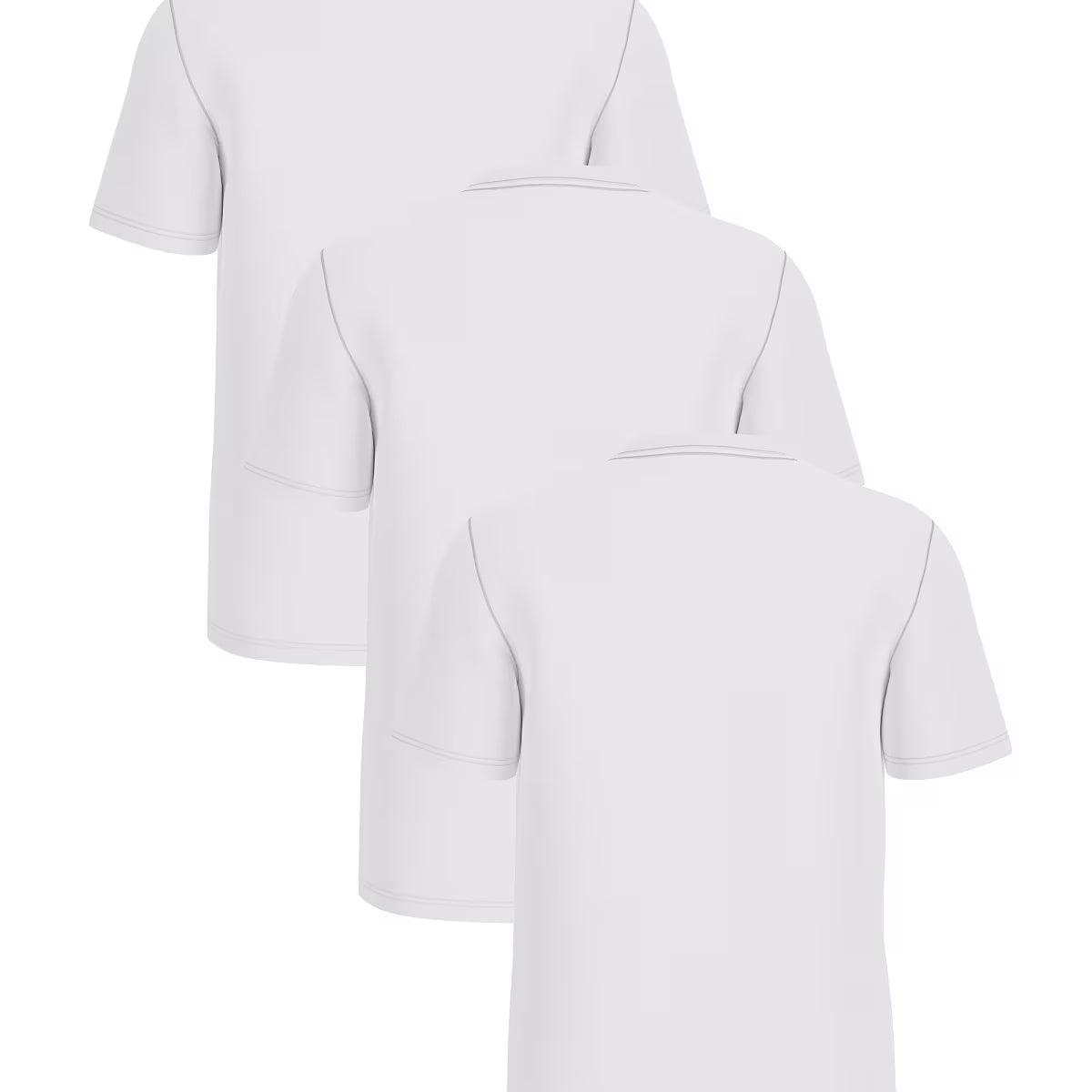 Guess Men’s Bright White T-Shirt 3-Pack | Organic Cotton Regular Fit