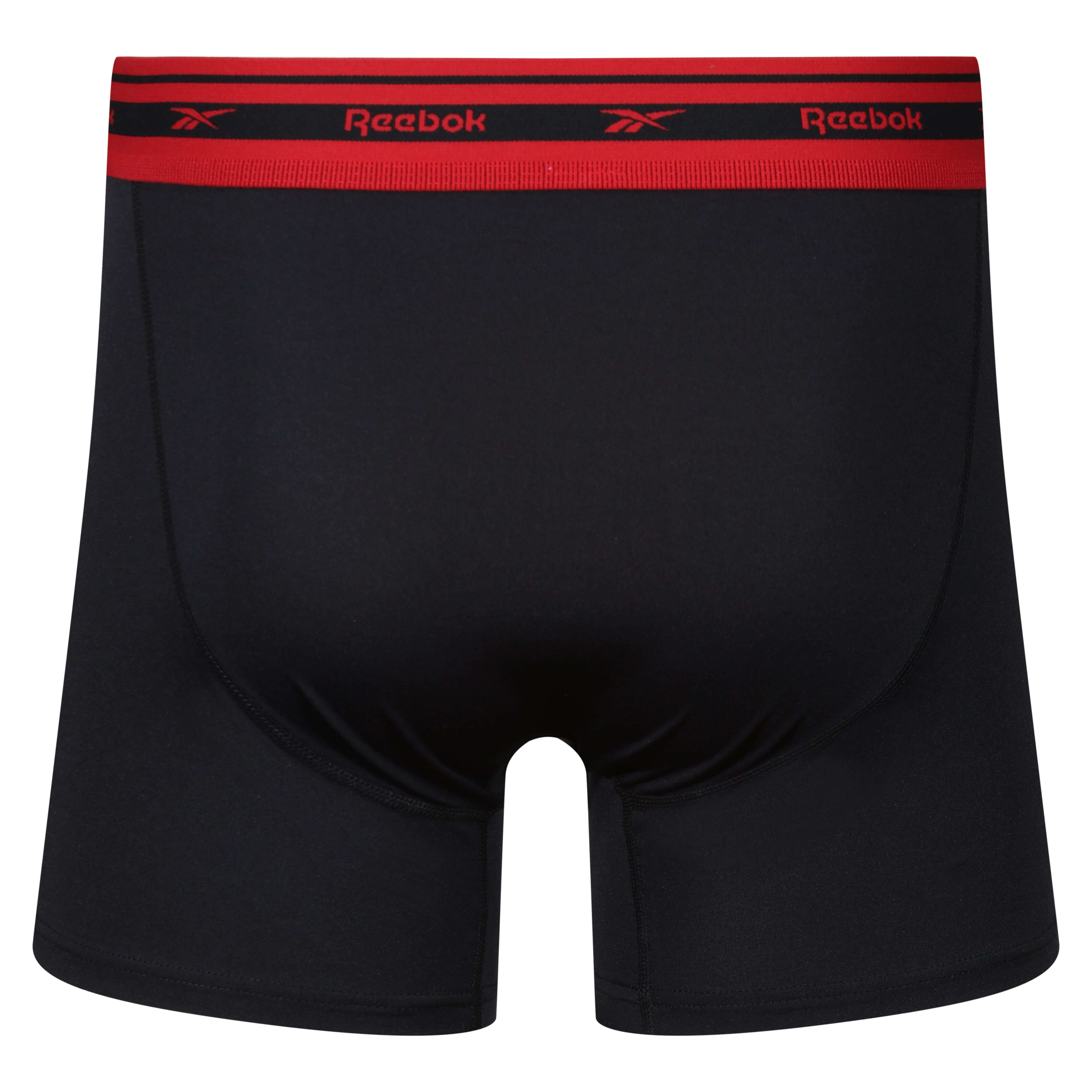 Reebok Darian Mens Performance 3 Pack Medium Sports Trunks - Black Multi