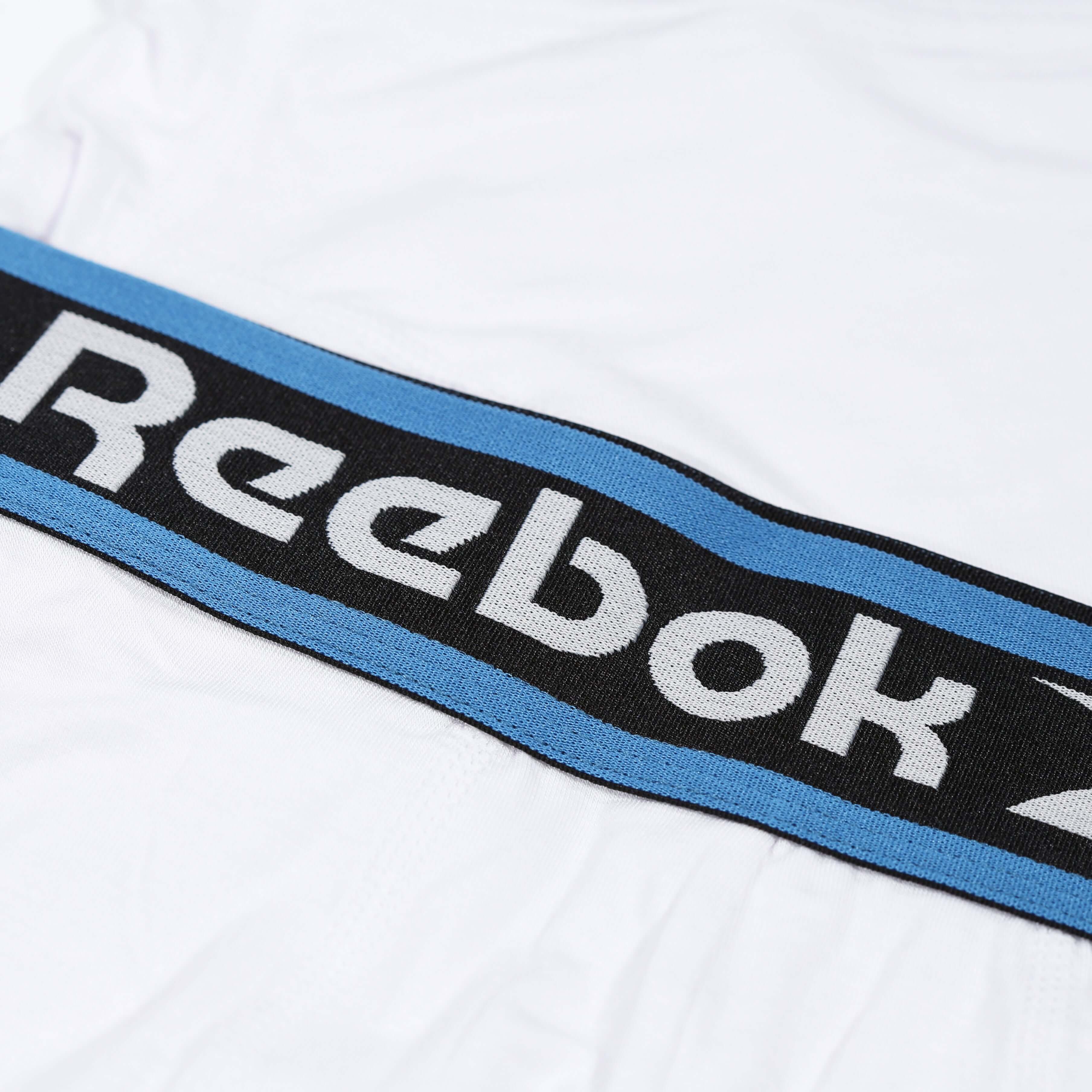 Reebok Mens Bamboo 3 Pack Balen Trunks - Black/White/Blue Slate