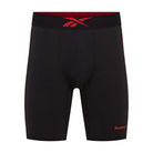 Reebok Placer Mens Performance 3 Pack Long Sports Trunks - Black