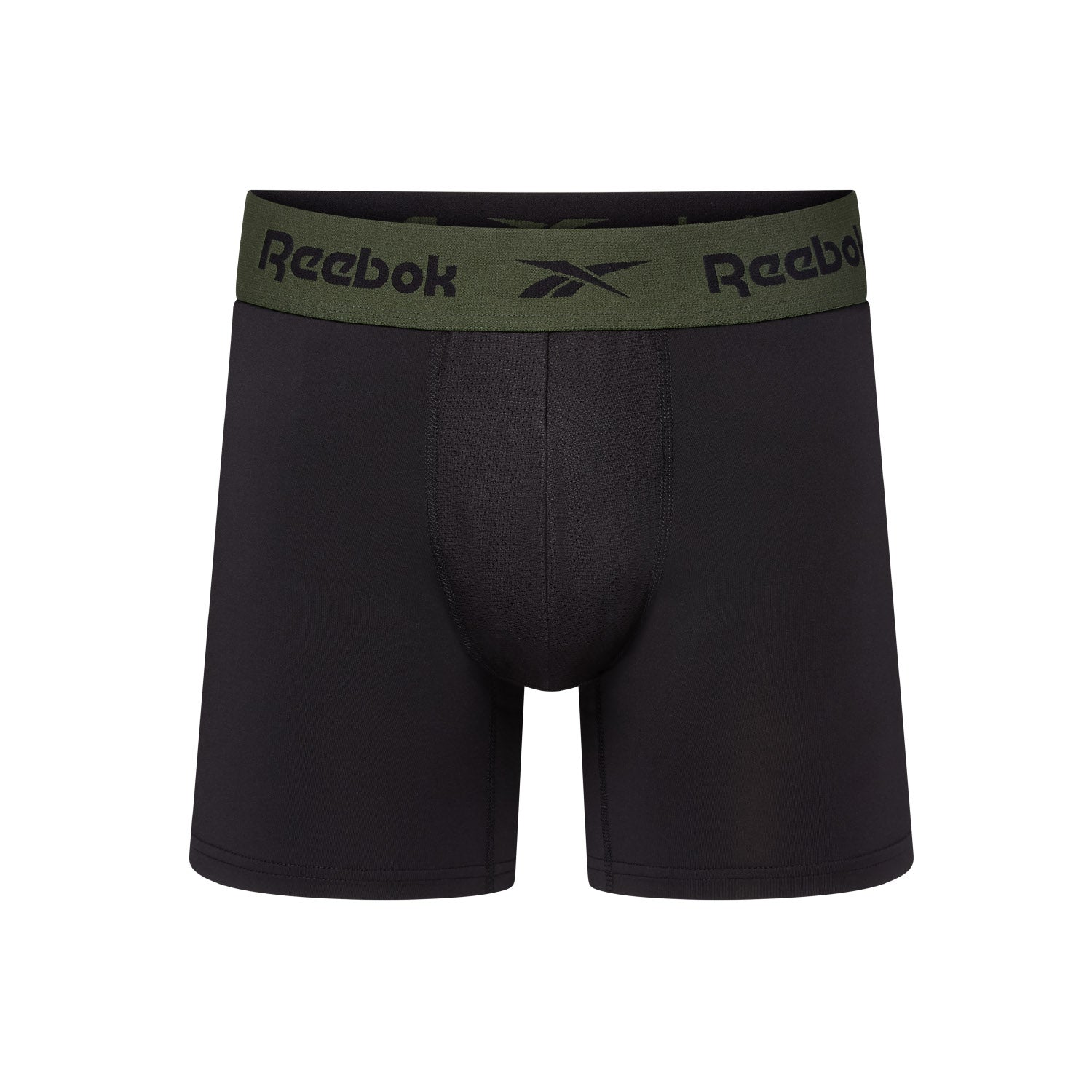 Reebok Nikhill 3 pack trunks - Black/Grit Green Print/Grit Green - image 5