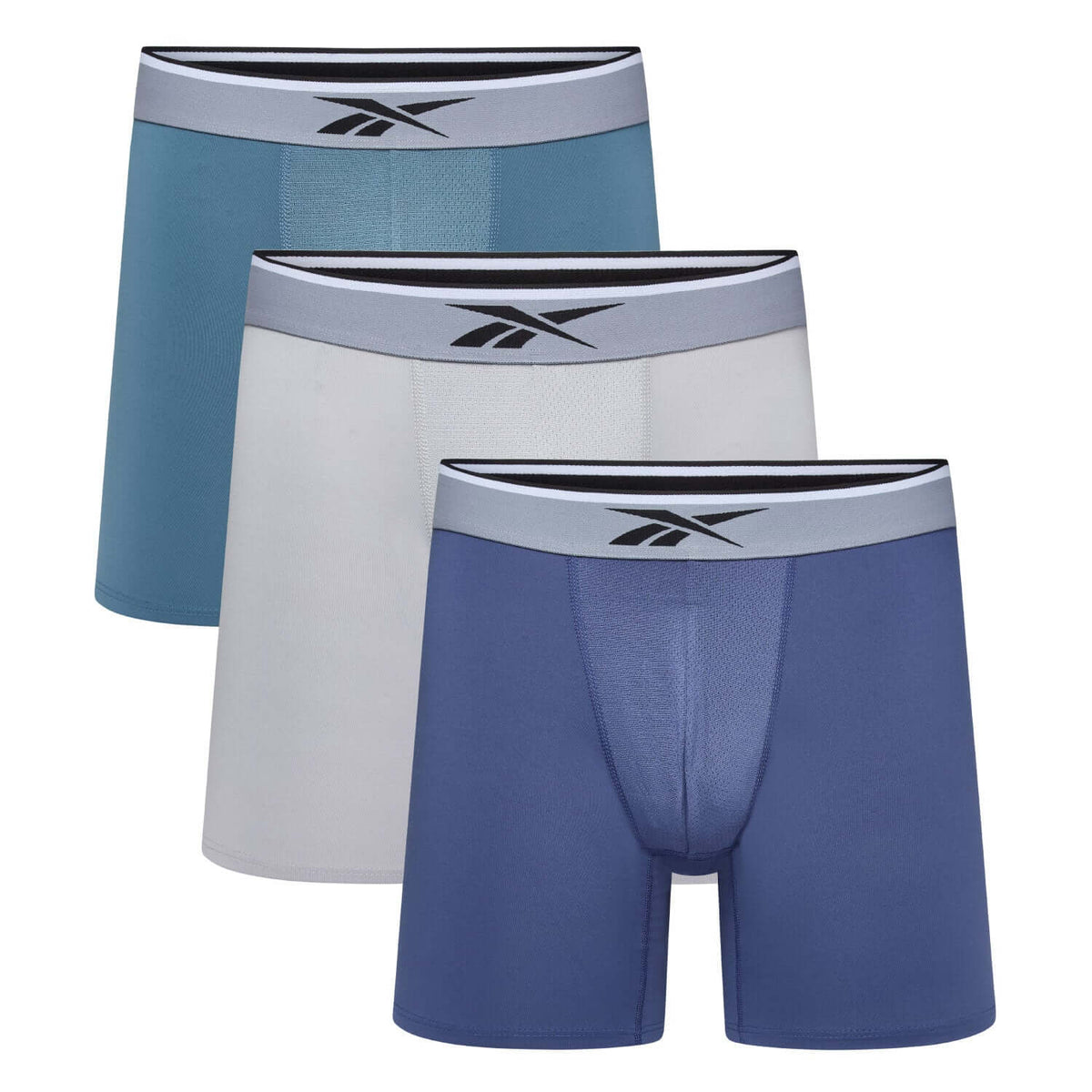 Reebok Fawkes 3 pack trunks - Legacy Blue/Grey/Midnight Tide