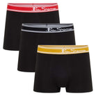 Ben Sherman Bruno 3 Pack Boxer Shorts – Men’s Stretch Cotton Trunks, Black
