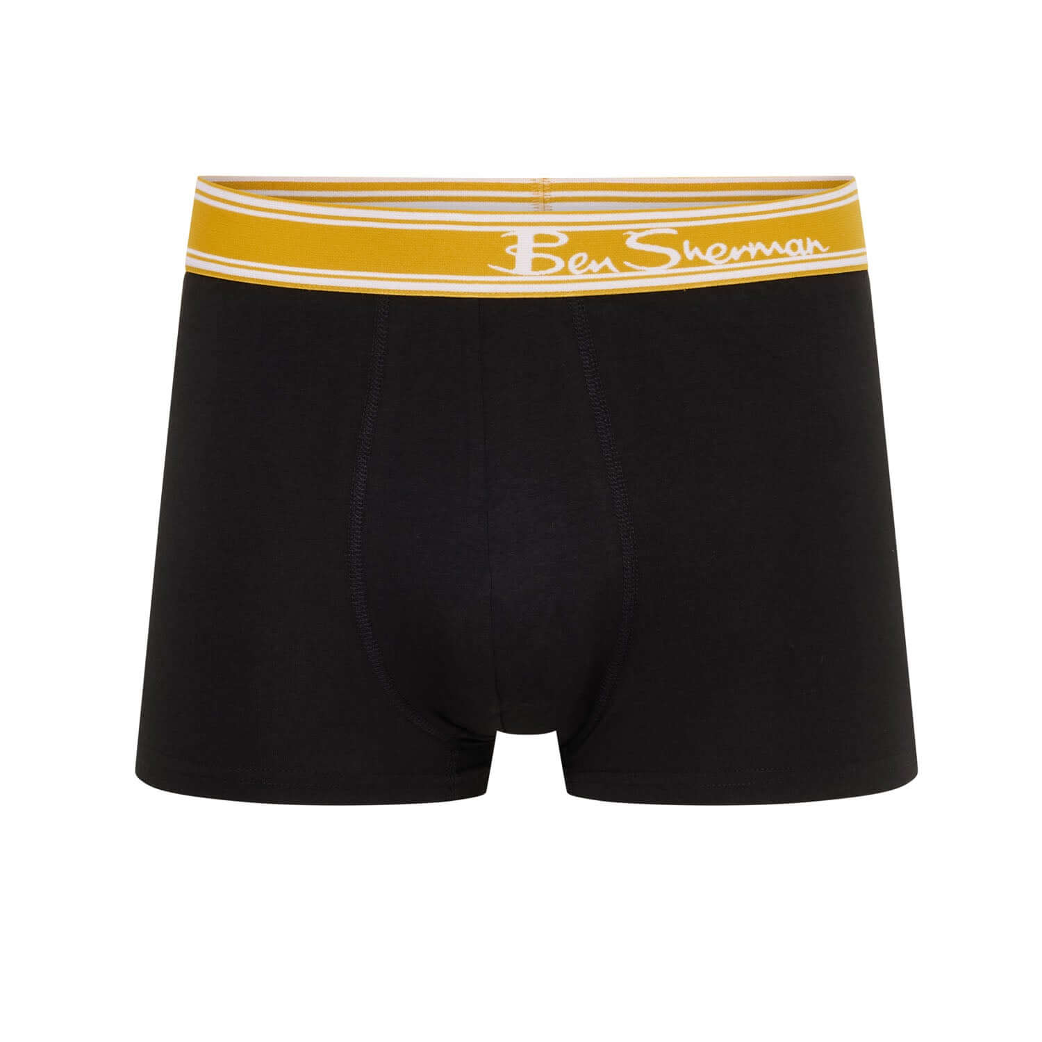 Ben Sherman Bruno 3 Pack Boxer Shorts – Men’s Stretch Cotton Trunks, Black