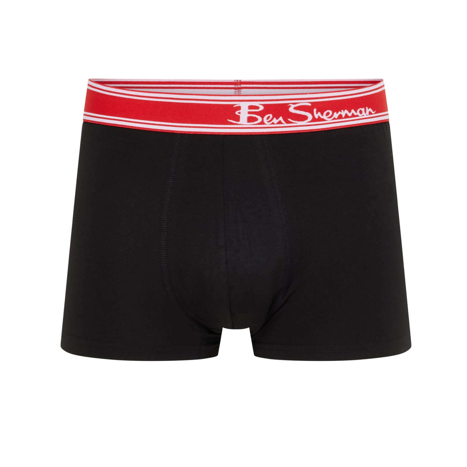 Ben Sherman Bruno 3 Pack Boxer Shorts – Men’s Stretch Cotton Trunks, Black
