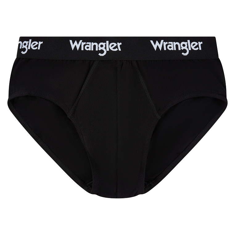 Wrangler Men’s Norrie Briefs Underwear – 3 Pack (Black, White, Grey)