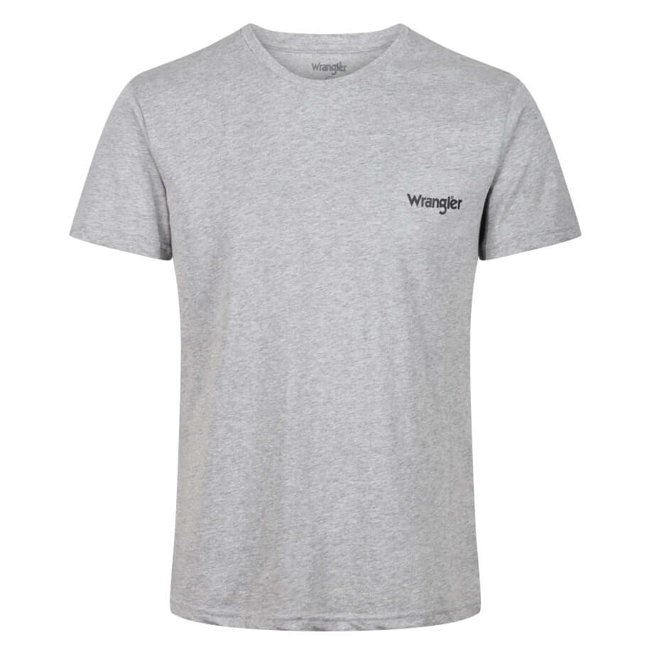 Wrangler Men’s Crew Neck T-Shirts 3 Pack – Black, Grey Marl & White