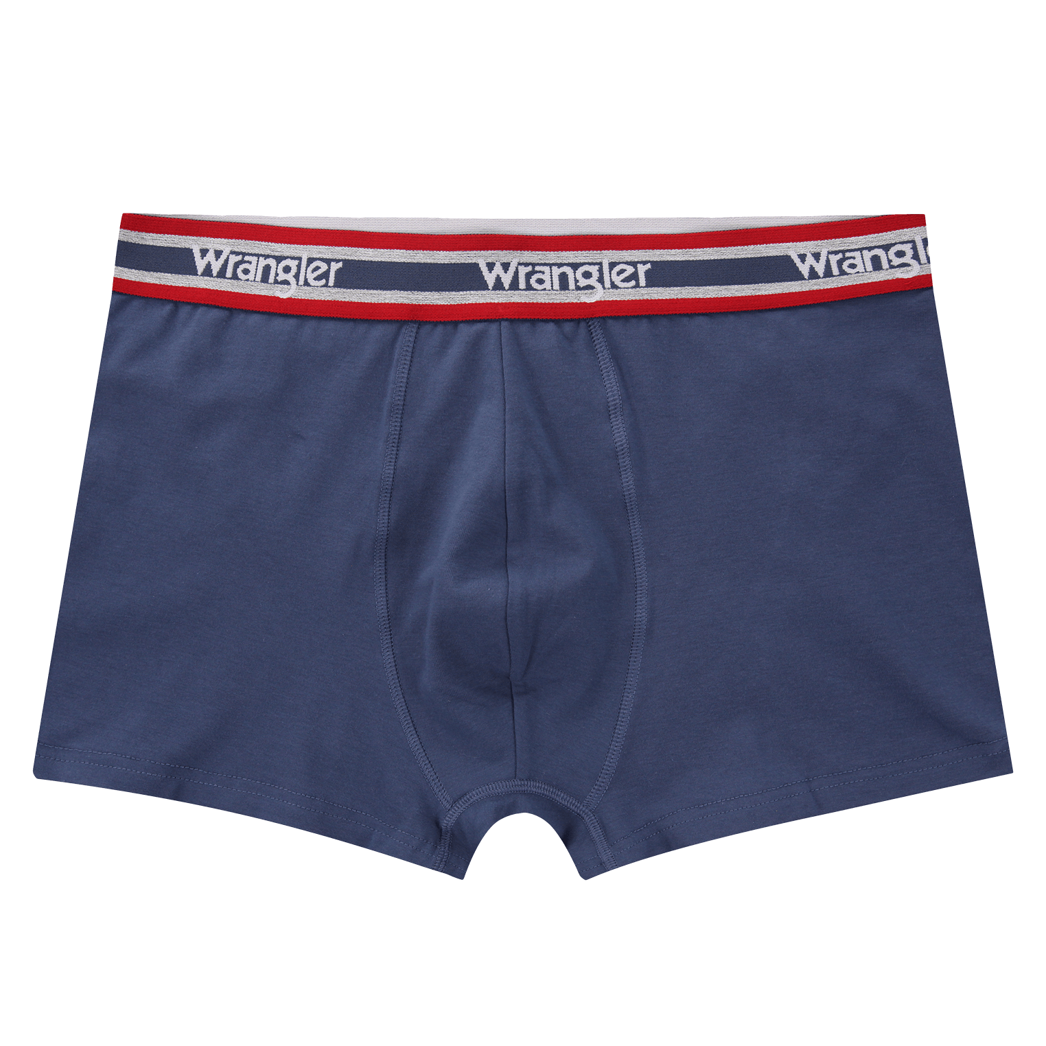 Wrangler 3 Pack Cotton Stretch Trunks - Grey Marl/Dark Denim/Dream Blue