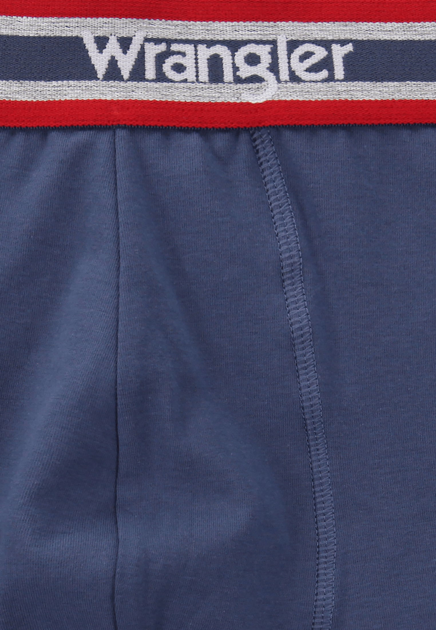 Wrangler 3 Pack Cotton Stretch Trunks - Grey Marl/Dark Denim/Dream Blue