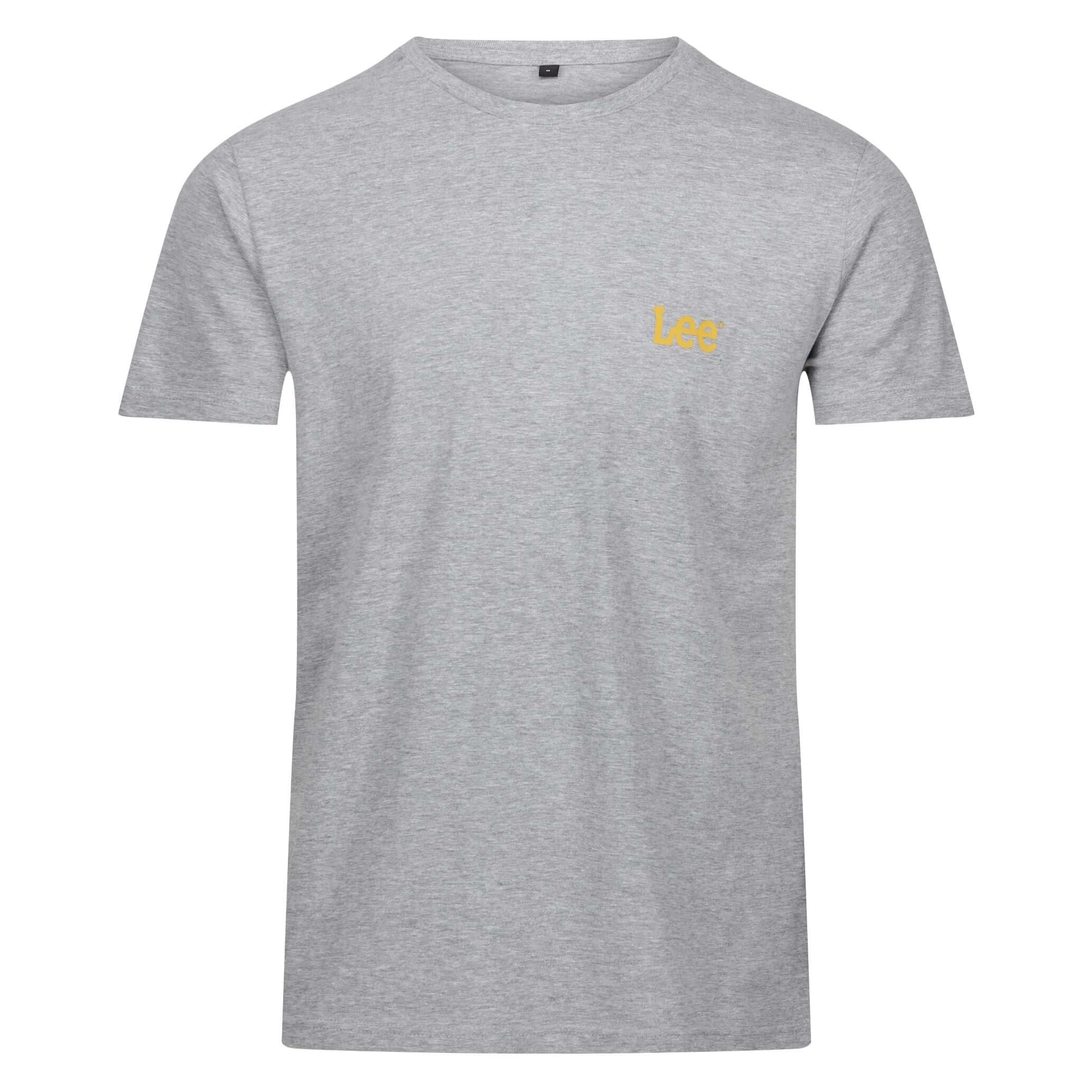 Lee Men’s 3 Pack Crew Neck Larkin T-Shirt – White, Black & Grey - 100% Cotton