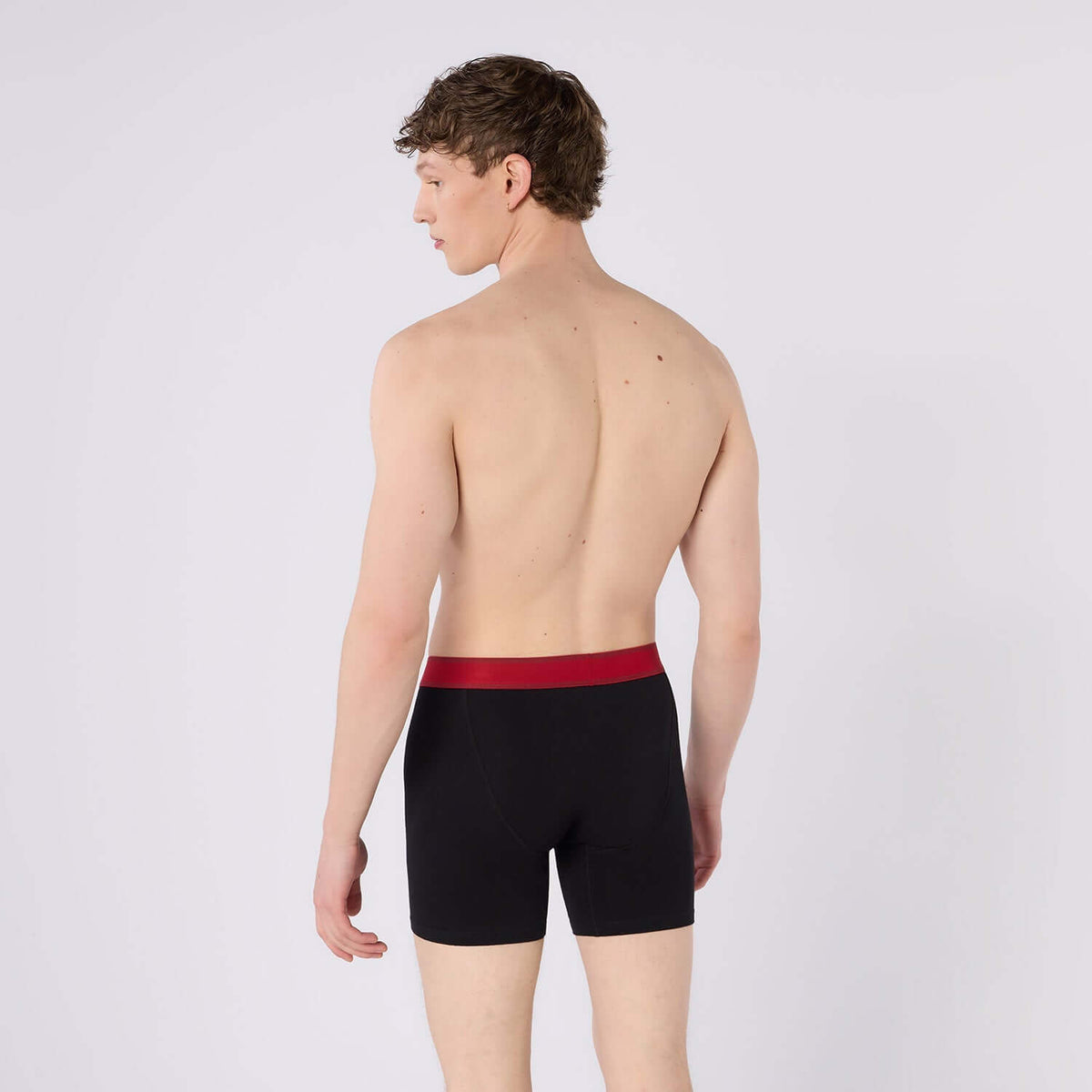 Timberland Cotton Stretch 3 Pack Boxer Briefs – Contrast Waistband - Black - image 1