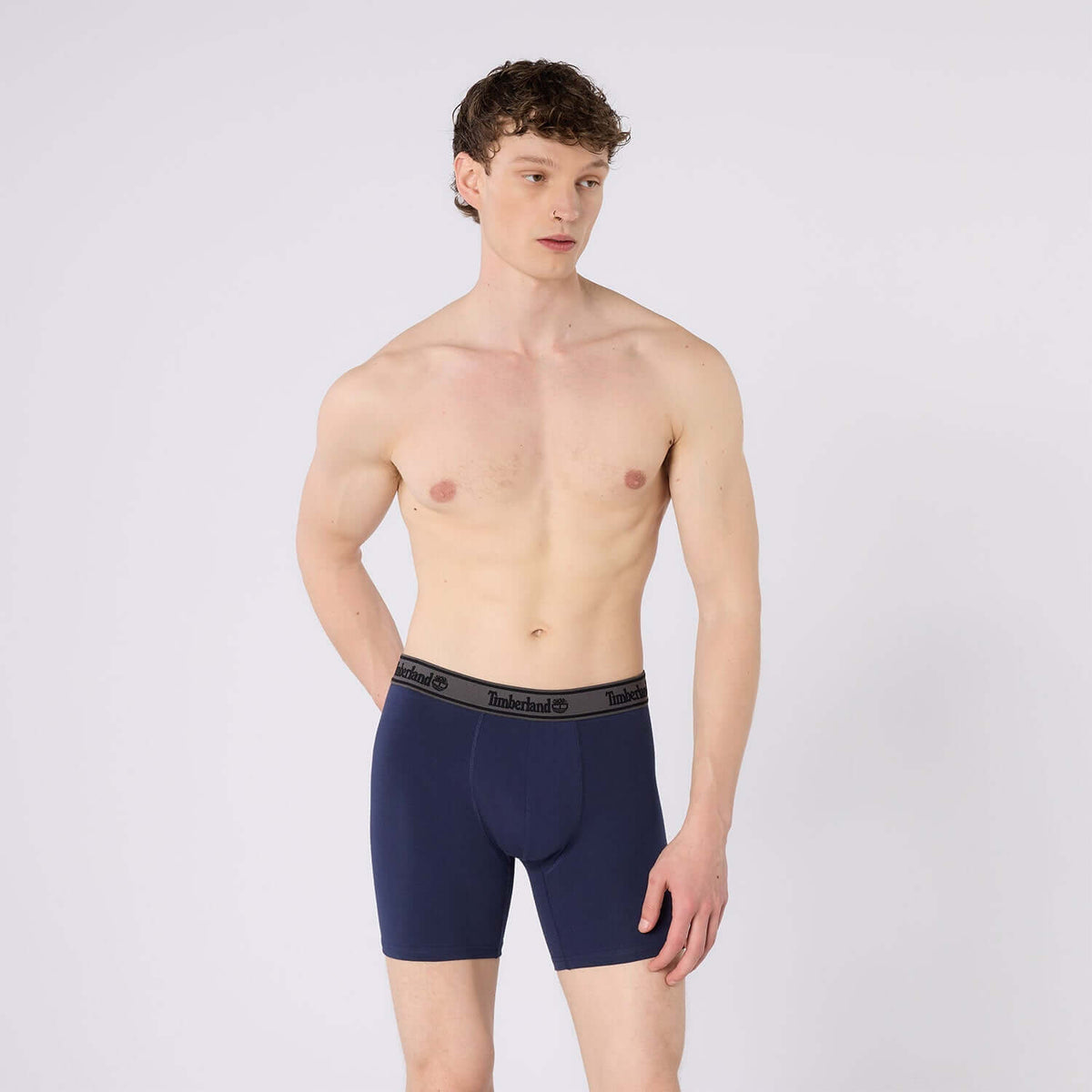 Timberland Cotton Stretch 3 Pack Boxer Briefs – Assorted Colours - Navy / Grey / Red - image 3