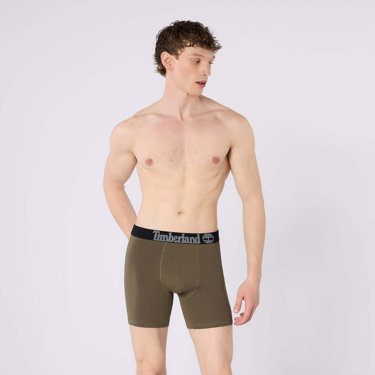Timberland Cotton Stretch 3 Pack Boxer Briefs – Assorted Colours - Olive / Charcoal / Black - image 1