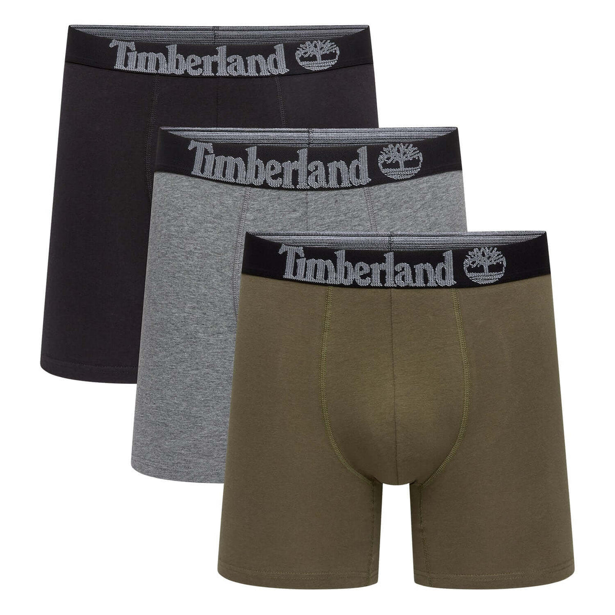 Timberland Cotton Stretch 3 Pack Boxer Briefs – Assorted Colours