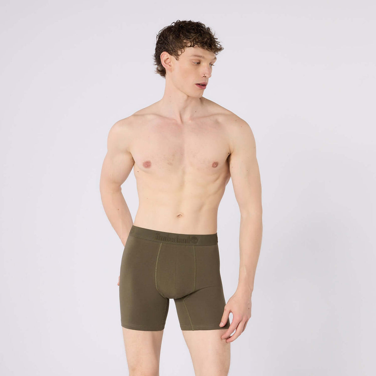 Timberland Cotton Stretch 3 Pack Boxer Briefs – Assorted Colours - Blue / Olive / Navy - image 3