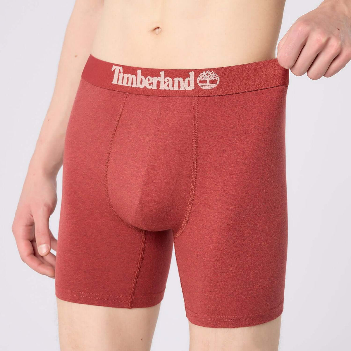 Timberland Cotton Stretch 3 Pack Boxer Briefs – Assorted Colours - Olive / Grey / Rosewood Marl - image 2