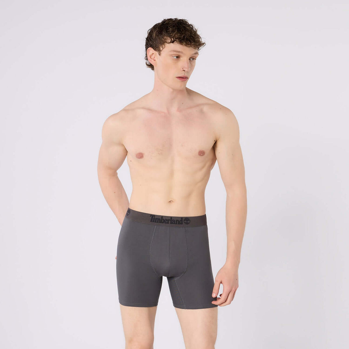Timberland Cotton Stretch 3 Pack Boxer Briefs – Assorted Colours - Olive / Grey / Rosewood Marl - image 6