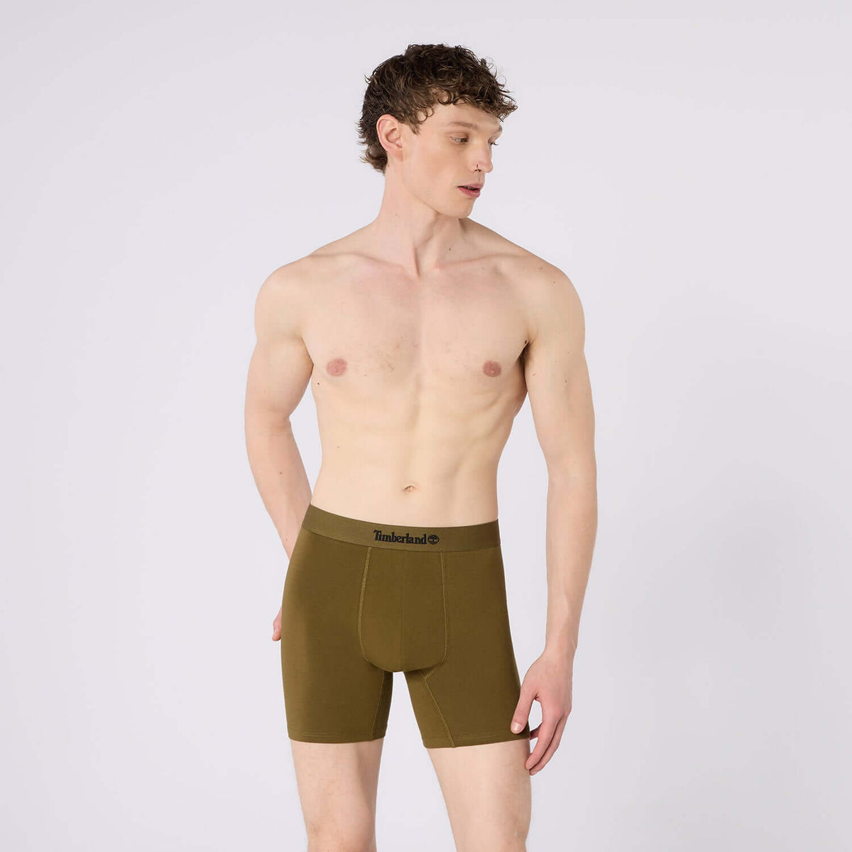 Timberland Cotton Stretch 3 Pack Boxer Briefs – Assorted Colours - Black / Olive / Print - image 6