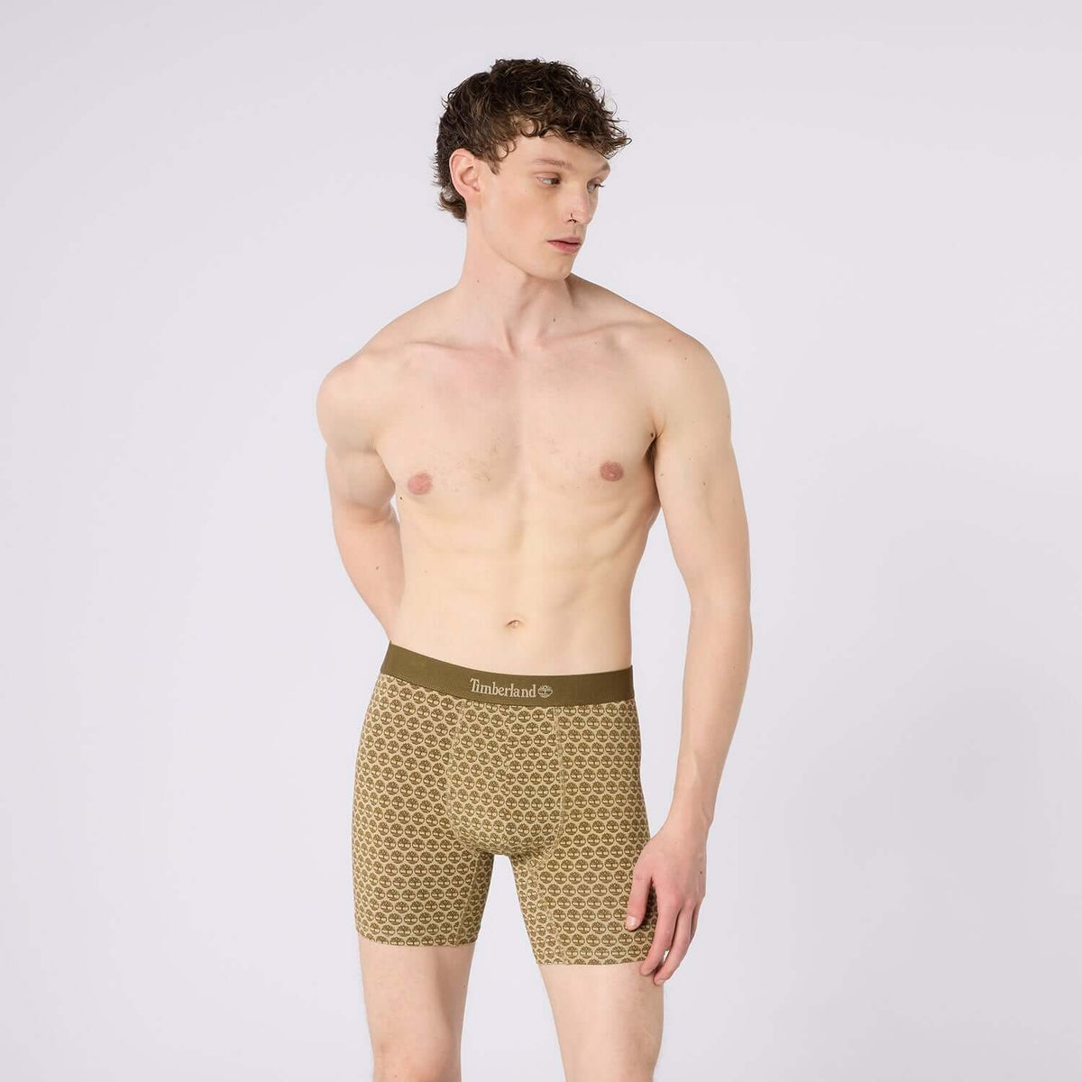 Timberland Cotton Stretch 3 Pack Boxer Briefs – Assorted Colours - Black / Olive / Print - image 5