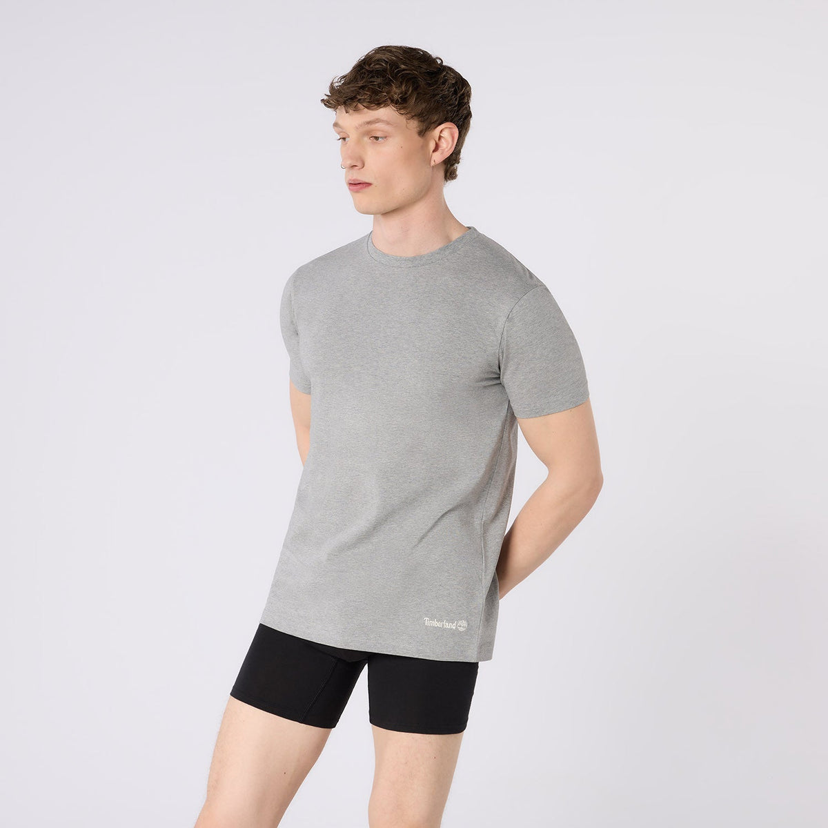 Timberland 100% Cotton 3 Pack T-Shirts - Black / White / Grey Marl - image 4