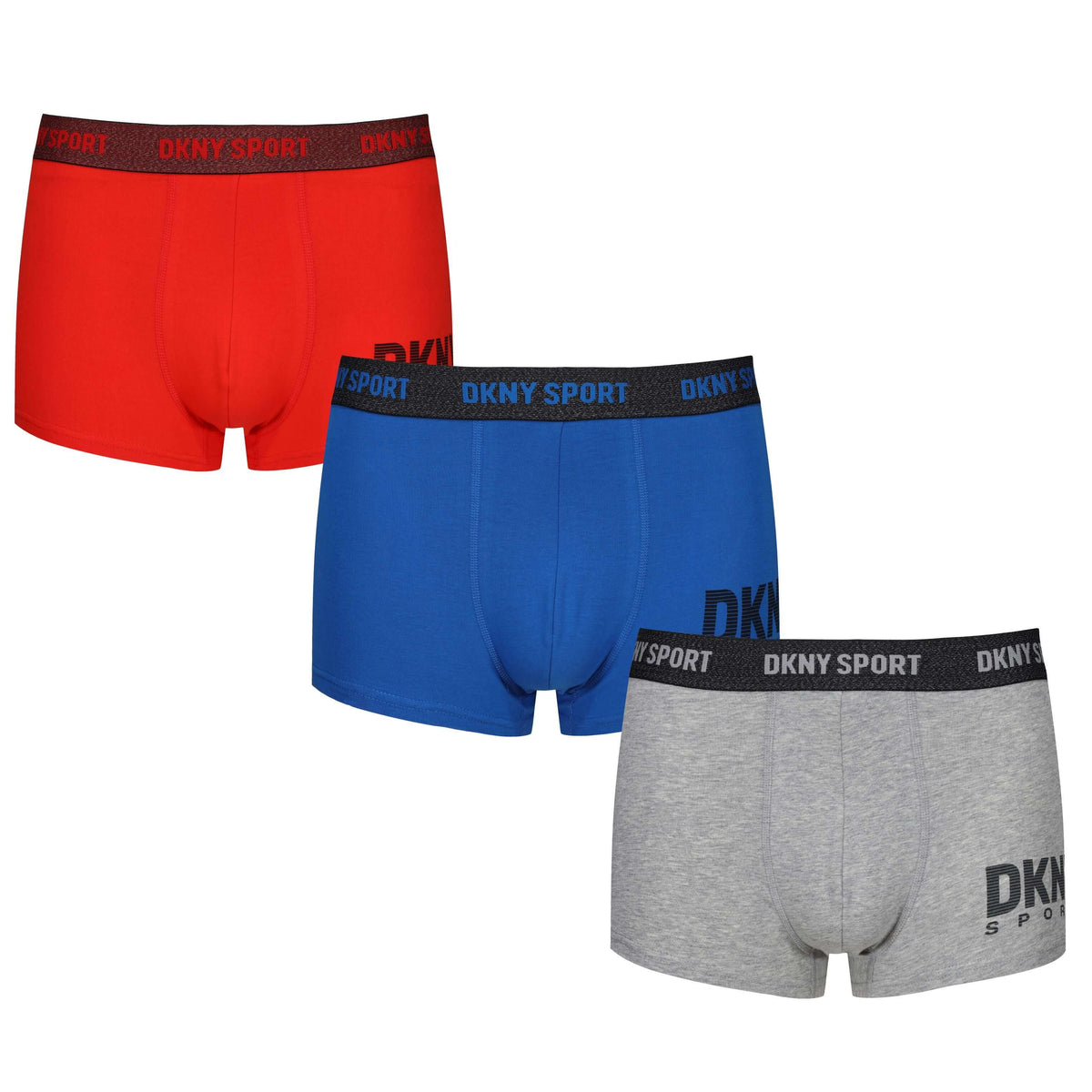 DKNY Boxer Uomo In Cotone: Confezione Da 3, Vita Elastica Microfibra, Rigati E Morbidi