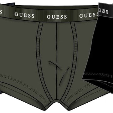 GUESS Men's Joe Boxer Trunks 3-Pack – Navy Forest Black – Navy / Forest / Black – image 1