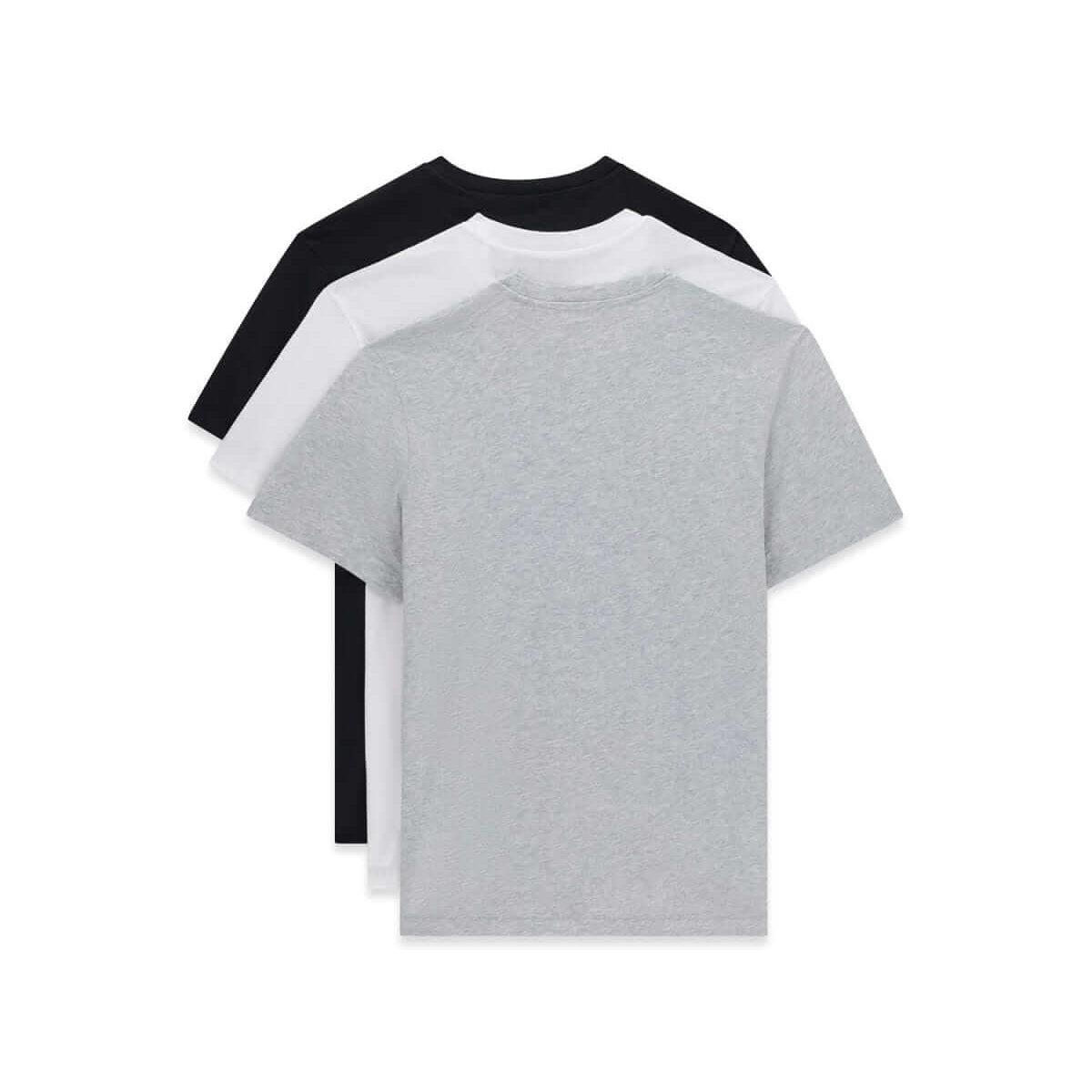 GUESS Men's 3-Pack Crew Neck Logo T-Shirts – Grey / White / Black – image 4