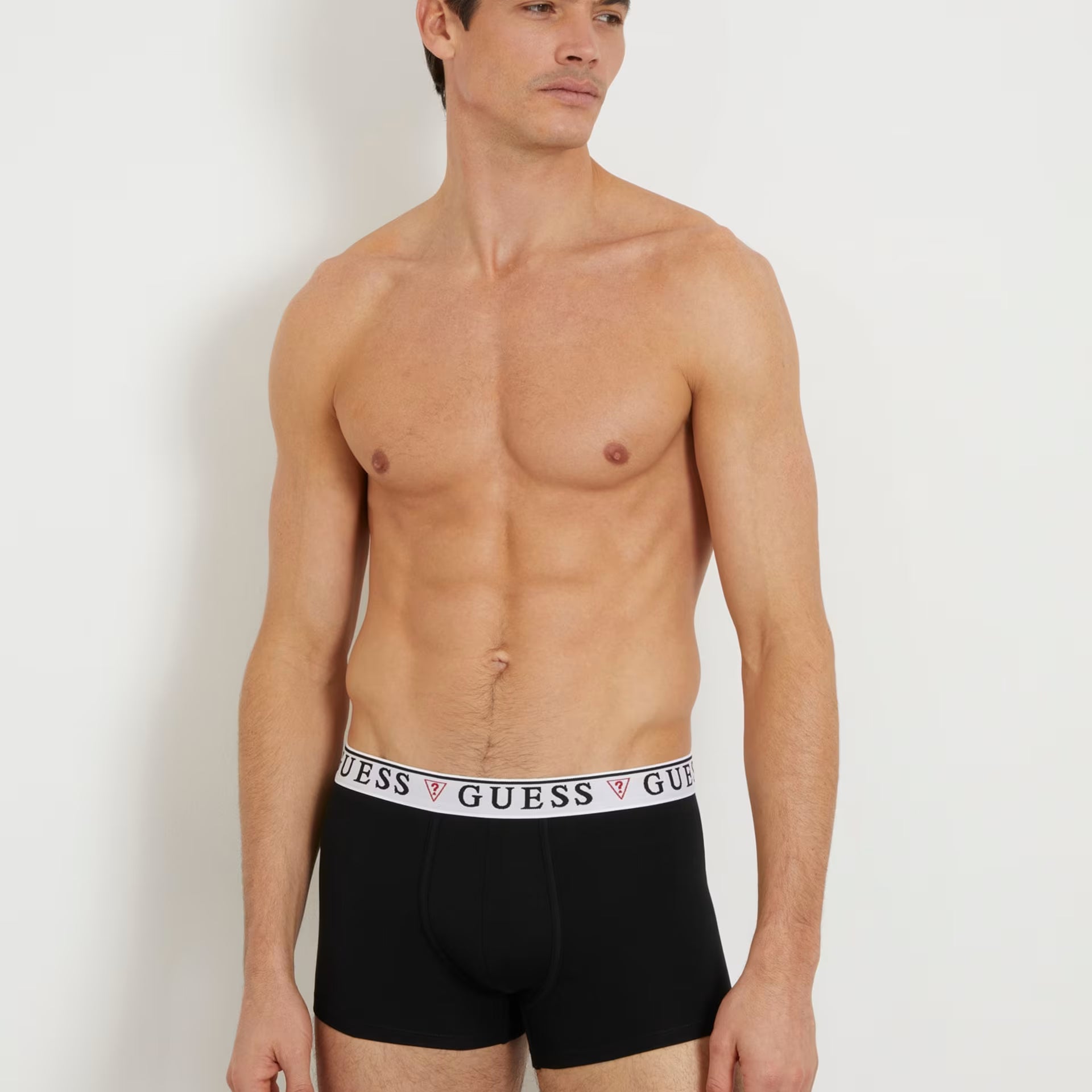 Guess 3 Pack Boxer Trunks - Red, Black, Blue ( Organic Cotton )