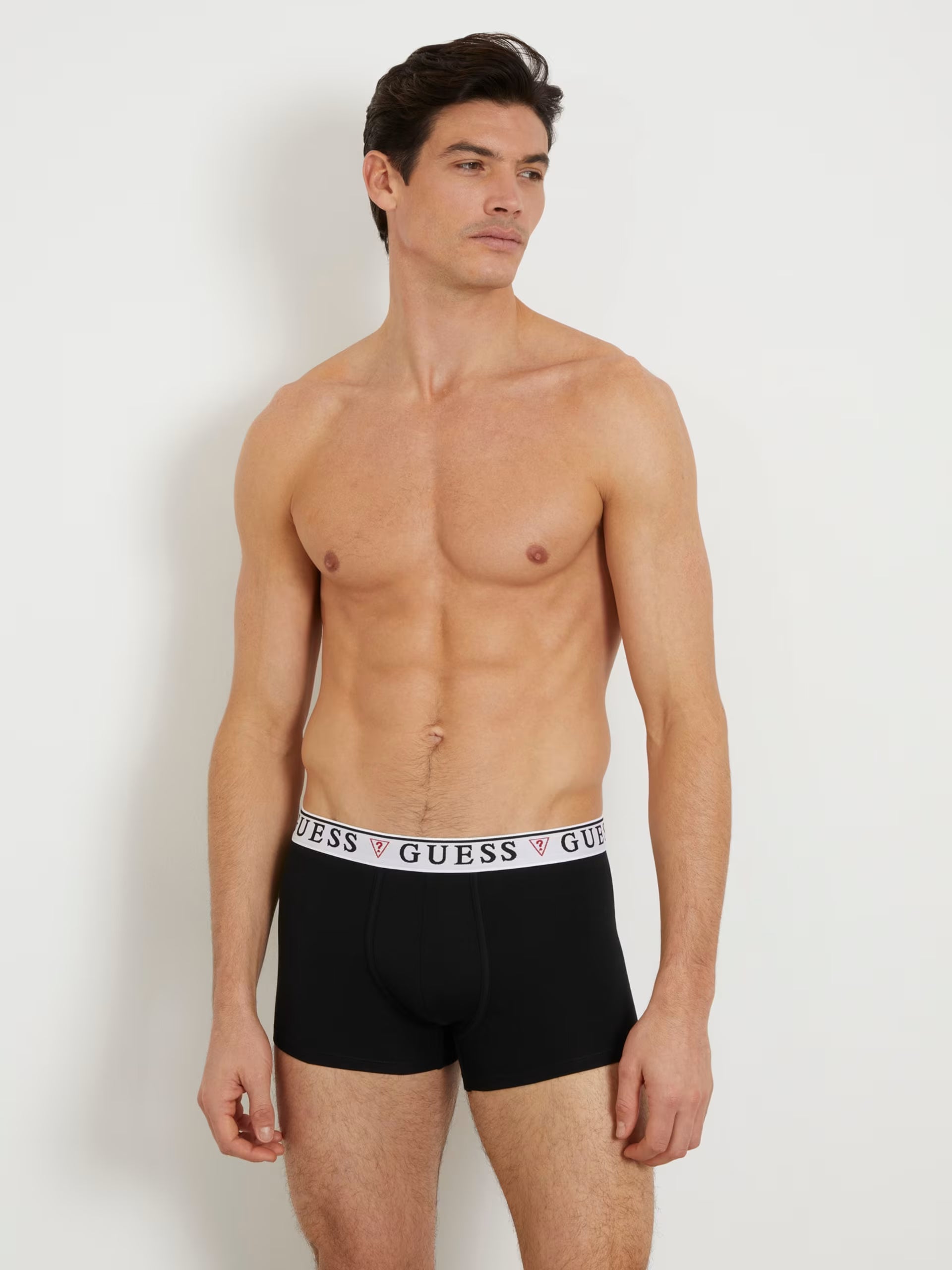 Guess 3 Pack Boxer Trunks - Red, Black, Blue ( Organic Cotton )