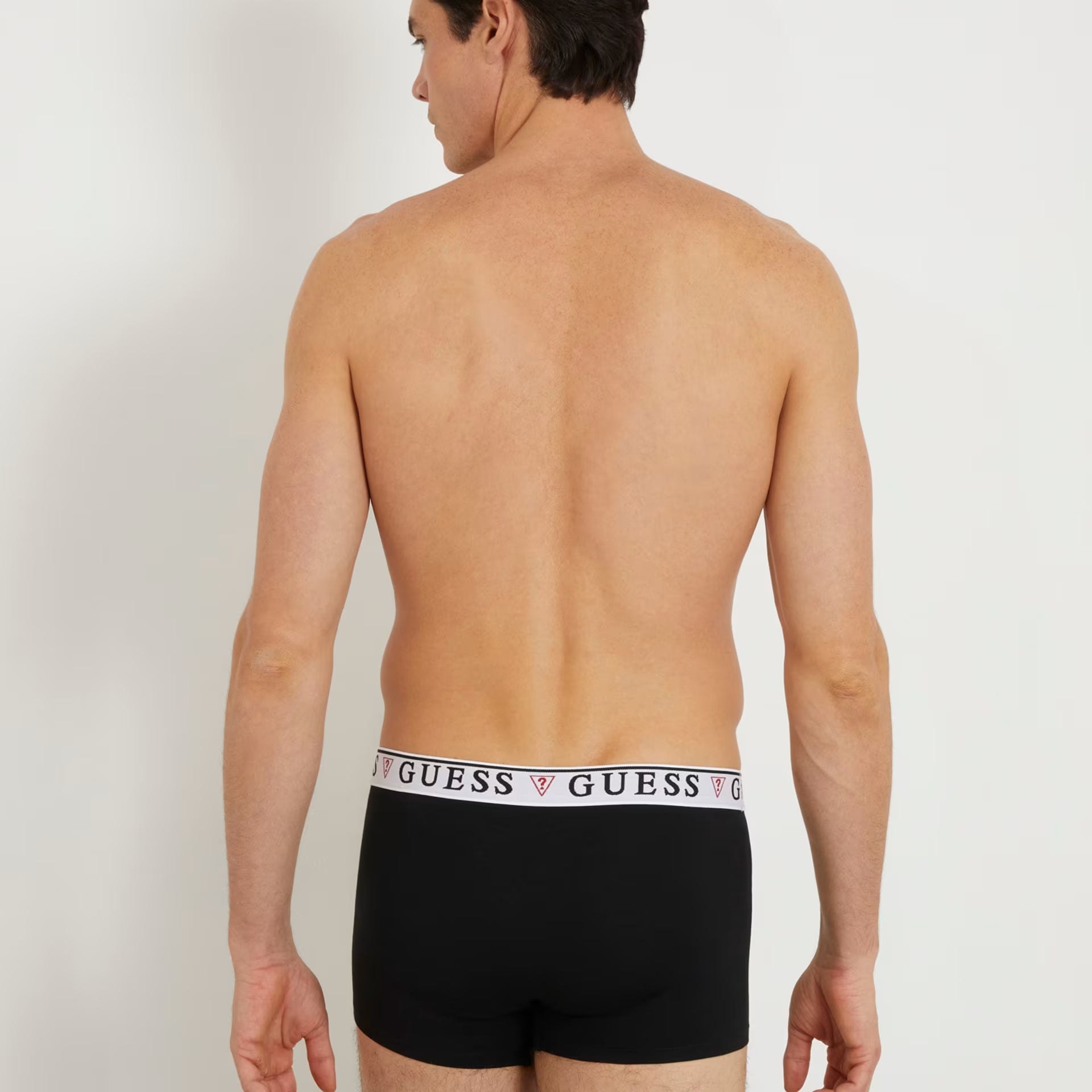 Guess 3 Pack Boxer Trunks - Red, Black, Blue ( Organic Cotton )