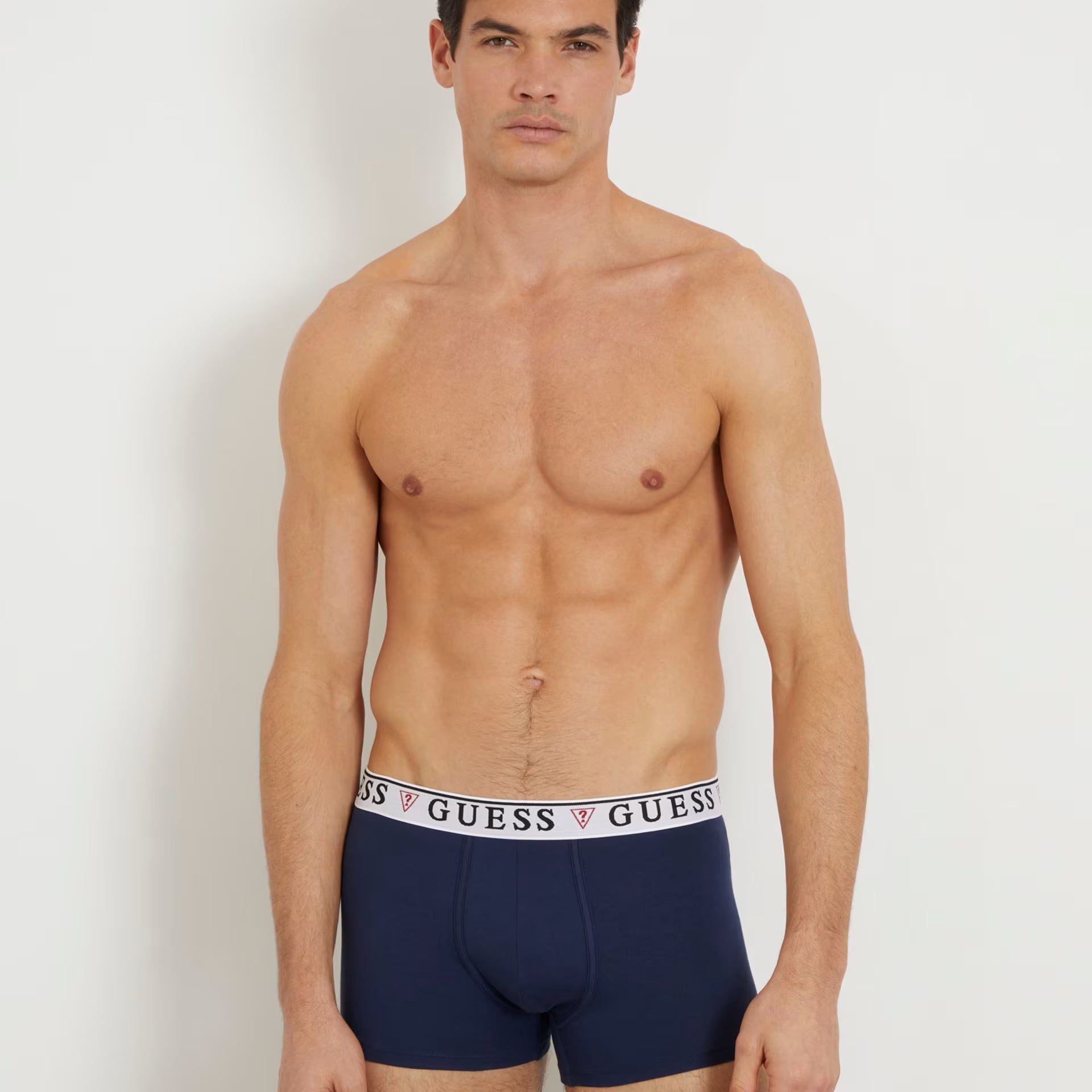 Guess 3 Pack Boxer Trunks - Red, Black, Blue ( Organic Cotton )