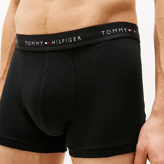 Tommy Hilfiger 3-Pack Signature Repeat Logo Trunks - Black, Multi