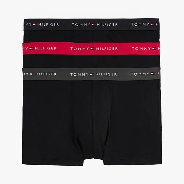 Tommy Hilfiger 3-Pack Signature Repeat Logo Trunks - Black, Multi
