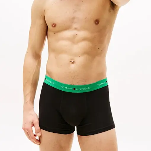 Tommy Hilfiger 3-Pack Signature Repeat Logo Trunks - Black, Multi