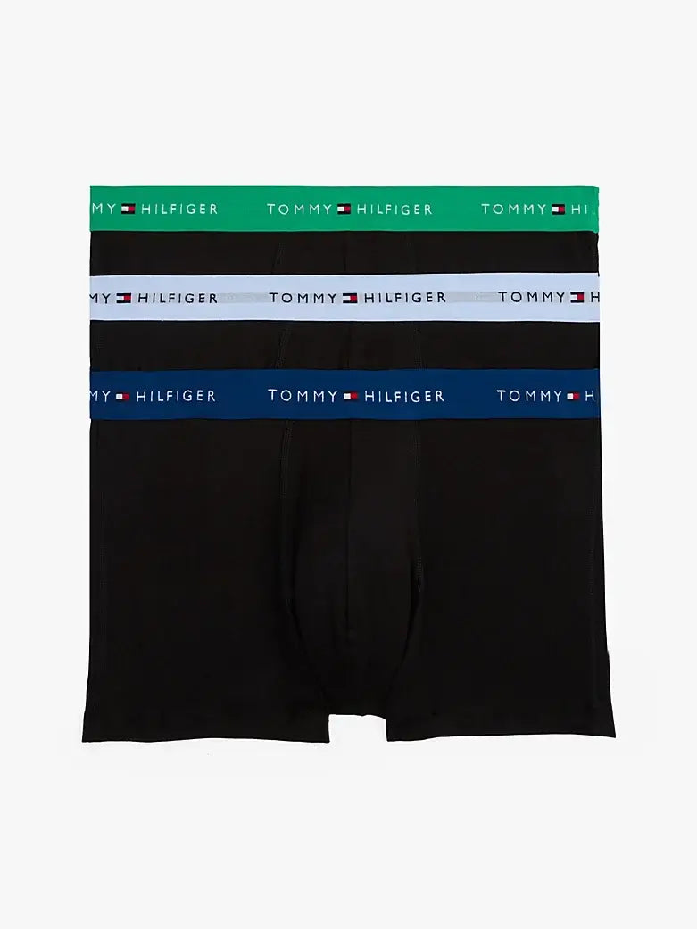 Tommy Hilfiger 3-Pack Signature Repeat Logo Trunks - Black, Multi
