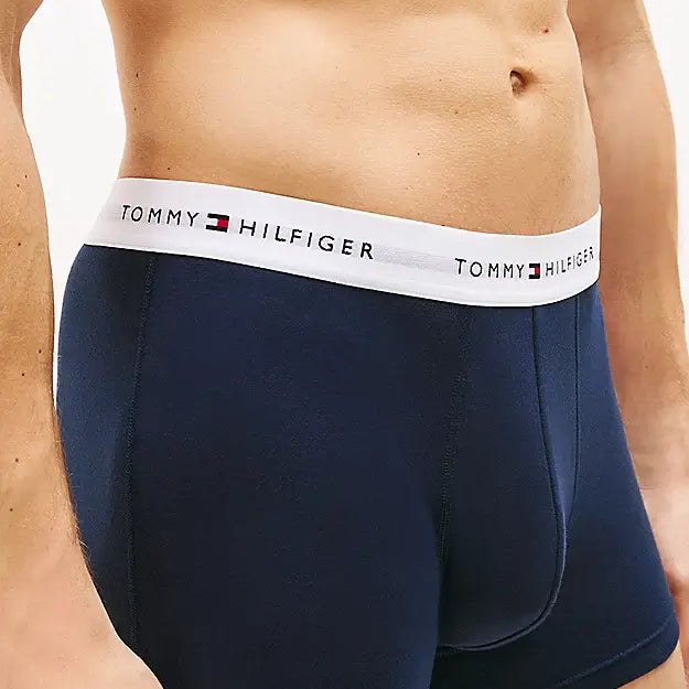 Tommy Hilfiger 3-Pack Print Trunks - Navy / Blue / Print
