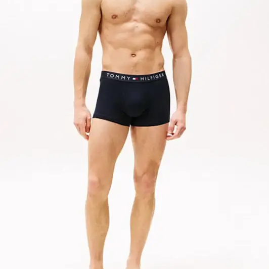 Tommy Hilfiger 3-Pack TH Original Logo Waistband Trunks - Desert Sky